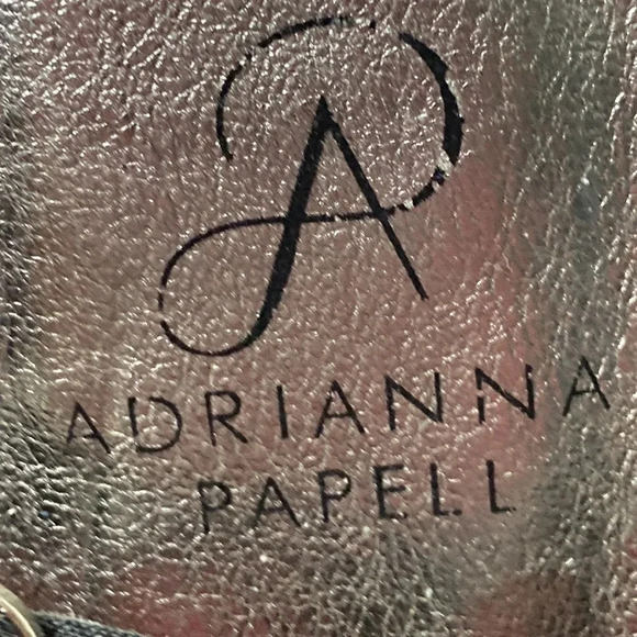 ADRIANNA PAPELL WO SIZE 10 BLACK 5”HEEL LEATHER HIGH HEEL SHOE ANKLE STRAPS - Picture 7 of 14